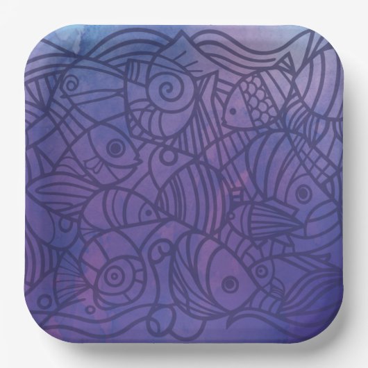 Vispaars Papieren Bordje (Voorkant)