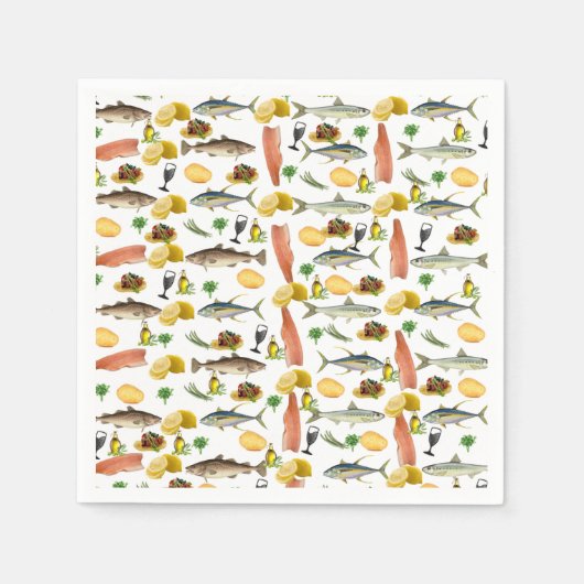 vispapieren servetten (Voorkant)