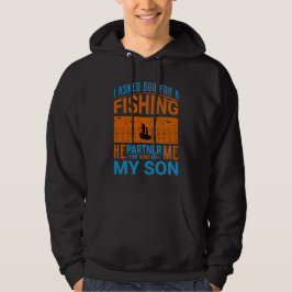 Vispartner Vader-Zoon Ontwerp Hoodie