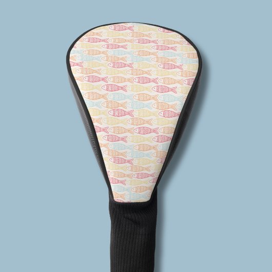 Vispatroon aan de kust golfheadcover