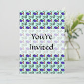 Vispatroon. Blue Fish Ghost Fish. Kaart (Staand voorkant)