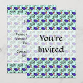 Vispatroon. Blue Fish Ghost Fish. Kaart (Voorkant / Achterkant)