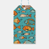 Vispatroon cadeau ideeën cadeaulabel (Voorkant)