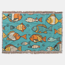 Vispatroon cadeau ideeën deken