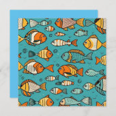 Vispatroon cadeau ideeën kaart (Voorkant / Achterkant)