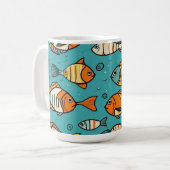 Vispatroon cadeau ideeën koffiemok (Voorkant links)