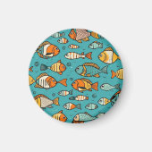 Vispatroon cadeau ideeën magneet (Voorkant)