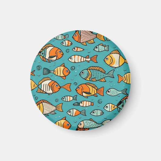 Vispatroon cadeau ideeën magneet (Voorkant)