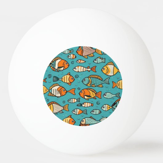 Vispatroon cadeau ideeën pingpongbal (Voorkant)