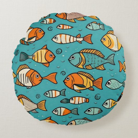 Vispatroon cadeau ideeën rond kussen (Voorkant)