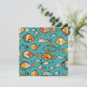 Vispatroon cadeau ideeën save the date (Staand voorkant)