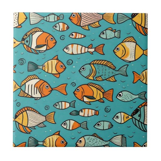 Vispatroon cadeau ideeën tegeltje (Voorkant)