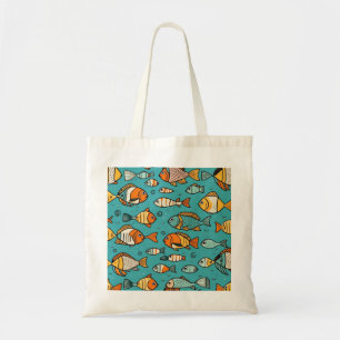 Vispatroon cadeau ideeën tote bag