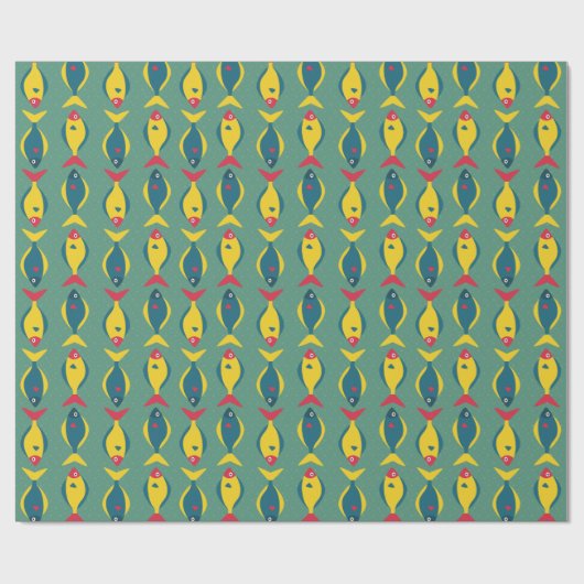 Vispatroon Cadeaupapier (Vlak)