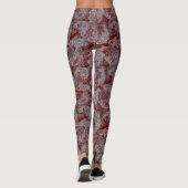 Vispatroon, dubbele kleuren b. DRed BG Leggings (Achterkant)