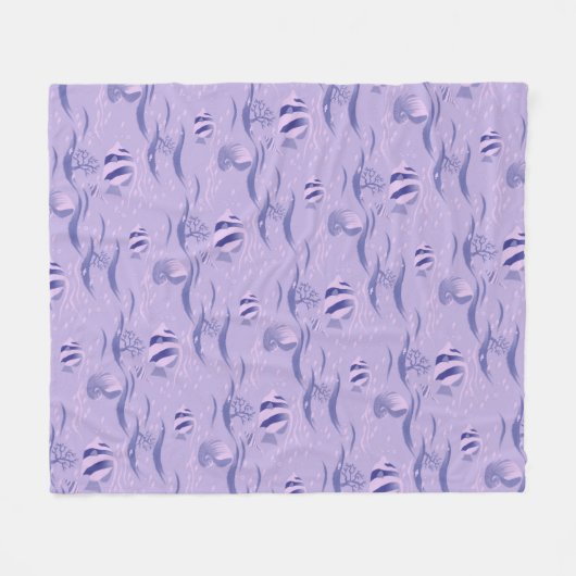 Vispatroon Fleece Deken (Voorkant (Horizontaal))