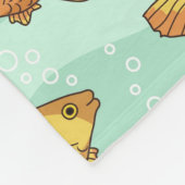 Vispatroon Fleece Deken (Hoek)