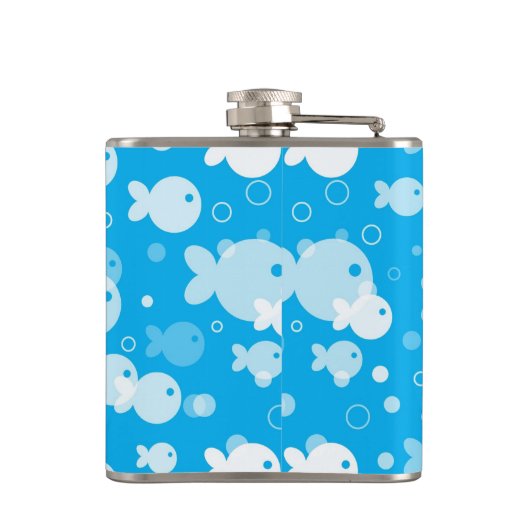 vispatroon heupfles (Achterkant)