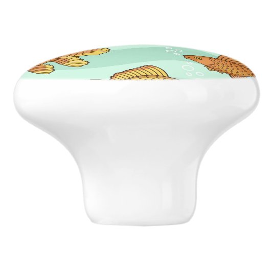 Vispatroon Keramische Knop (Zijkant)