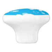 vispatroon keramische knop (Zijkant)