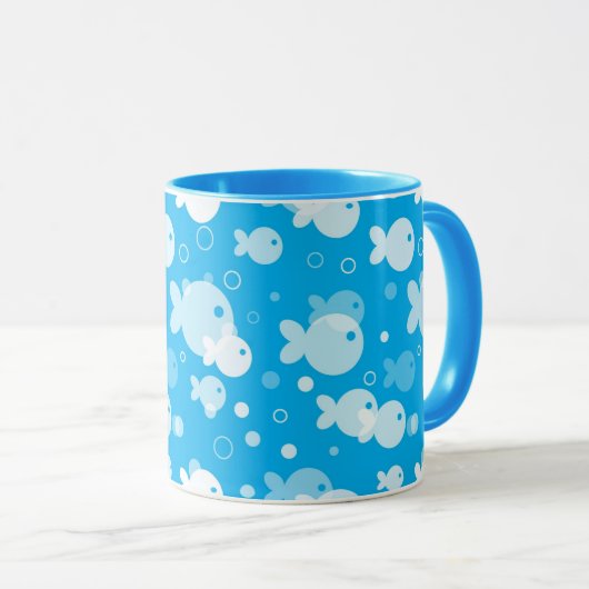 vispatroon mok (Voorkant rechts)