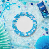 vispatroon papieren bordje (Feest)