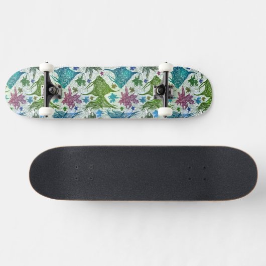  vispatroon skateboard (Horizontaal)