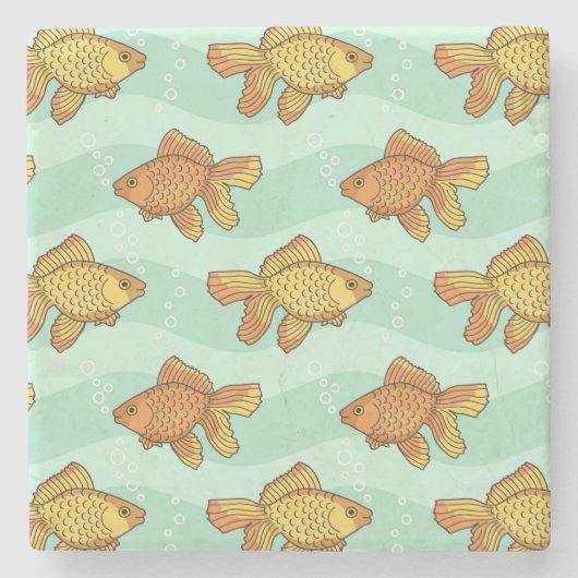 Vispatroon Stenen Onderzetter (Voorkant)