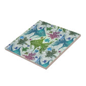  vispatroon tegeltje (Zijkant)