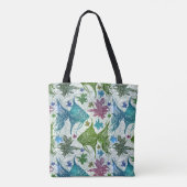  vispatroon tote bag (Achterkant)