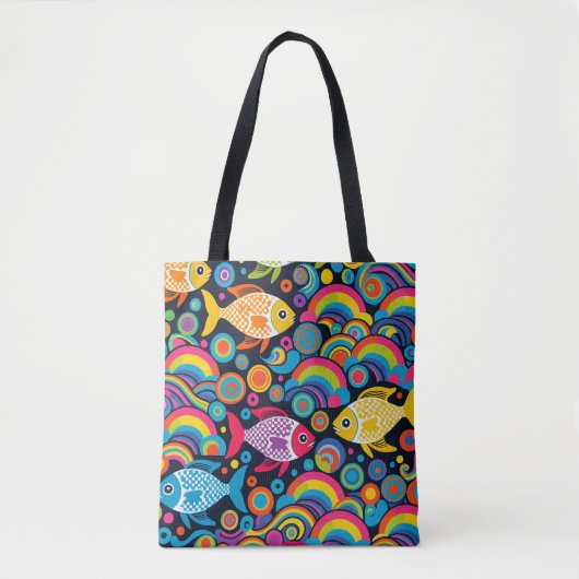Vispatroon Tote Bag (Voorkant)