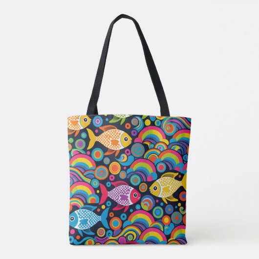 Vispatroon Tote Bag (Achterkant)