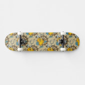 Vispatroon van een zeekapitein persoonlijk skateboard (Horizontaal)