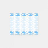 Vispatroon, vispatroon, blauwe visserij post-it® notes (Voorkant)