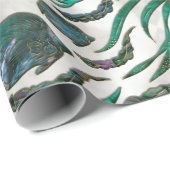 Vispatroon voor gordelrog en tongschenkel Abalone Cadeaupapier (Rol Hoek)