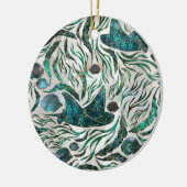 Vispatroon voor gordelrog en tongschenkel Abalone Keramisch Ornament (Links)