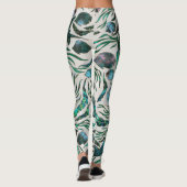 Vispatroon voor gordelrog en tongschenkel Abalone Leggings (Achterkant)