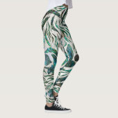 Vispatroon voor gordelrog en tongschenkel Abalone Leggings (Rechts)