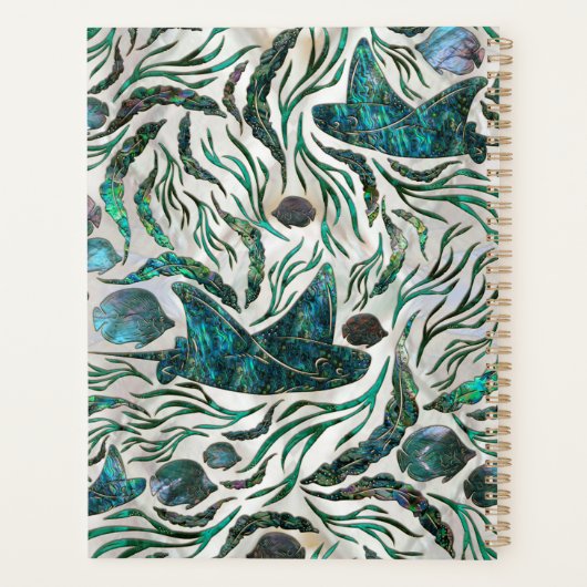 Vispatroon voor gordelrog en tongschenkel Abalone Planner (Achterkant)