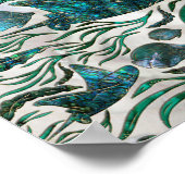 Vispatroon voor gordelrog en tongschenkel Abalone Poster (Hoek)