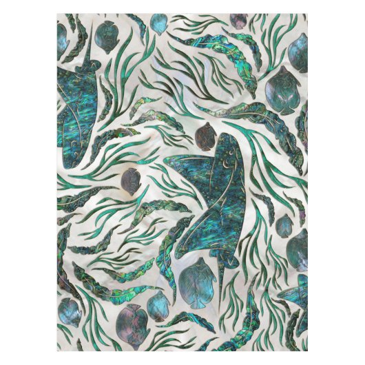 Vispatroon voor gordelrog en tongschenkel Abalone Tafelkleed (Voorkant)