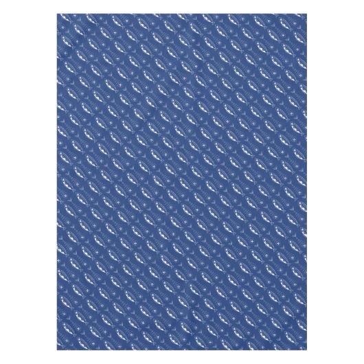 Vispatroon (wit) Tablecloth, verschillende kleuren Tafelkleed (Voorkant)