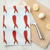 vispatroonhanddoek theedoek (Quarter Fold)