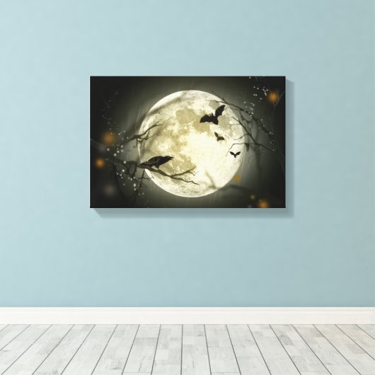 Víspera de Todos Los Santos Canvas Afdruk (Insitu (Houten vloer))