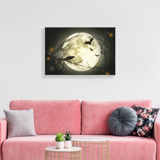 Víspera de Todos Los Santos Canvas Afdruk (Insitu (Woonkamer))