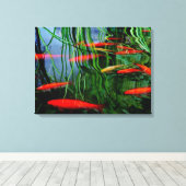 vispijp canvas afdruk (Insitu (Houten vloer))