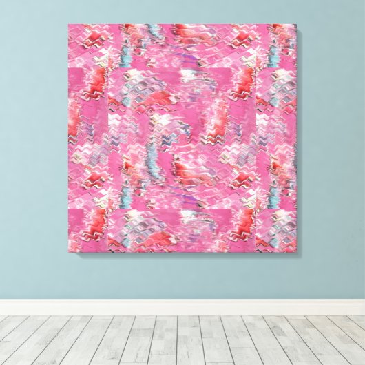 vispool canvas afdruk (Insitu (Houten vloer))