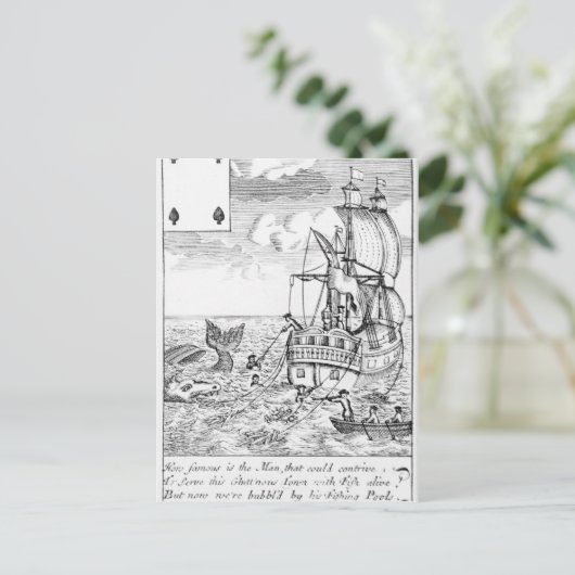 Vispoolkaart Briefkaart (Staand voorkant)