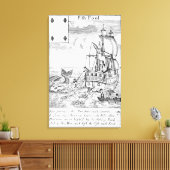 Vispoolkaart Canvas Afdruk (Insitu (Woonkamer))