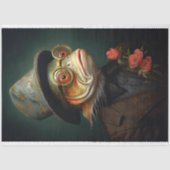 Visportret in pak en Pet 1 Decoupage papier (Voorkant)